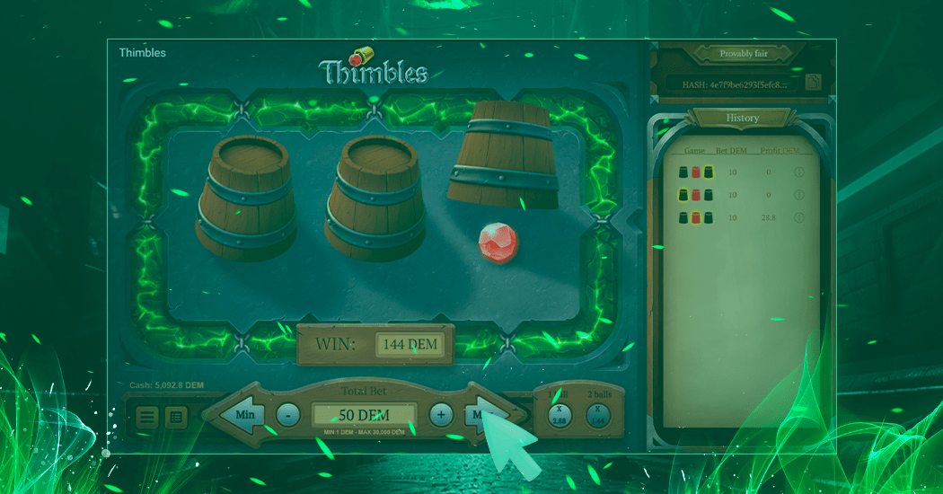 Play Demo version Thimbles