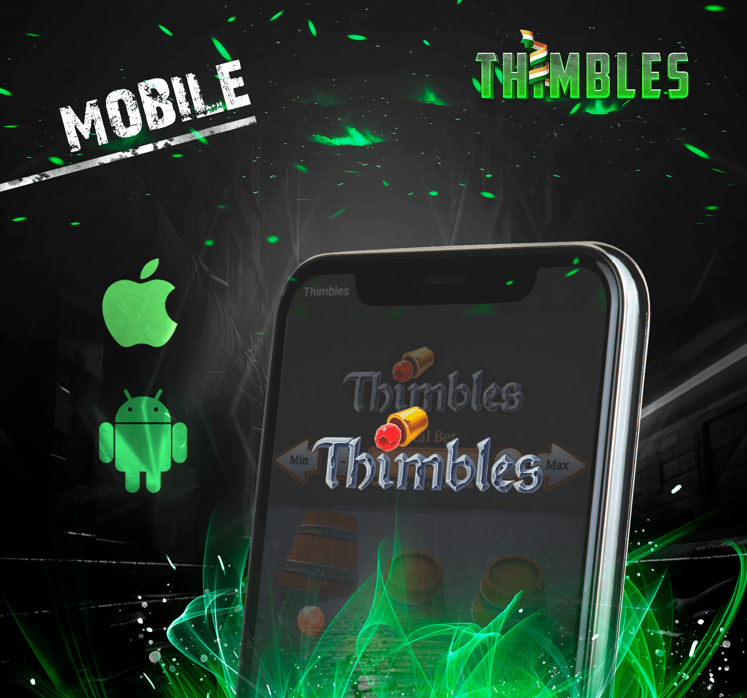 Play the popular Thimbles game on your Android or iOS device